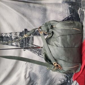 Junior Drake grey leather bag